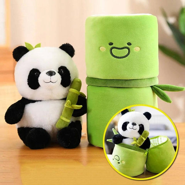 2 em 1 Ursinho panda de Pelúcia + Bolsa Pelucia Mil e Dois Descontos 