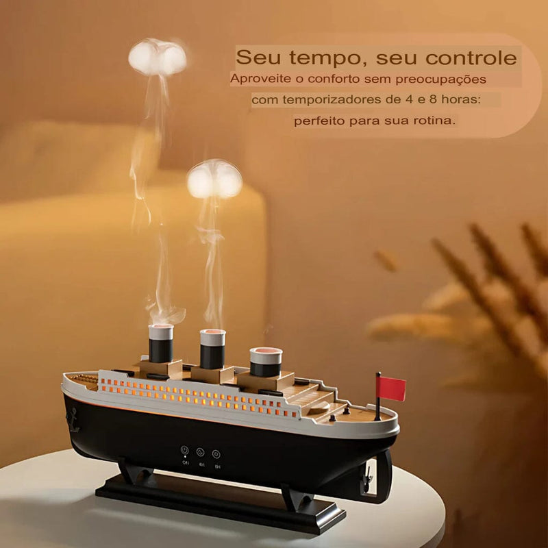 Barco Modelo Titanic Umidificador (ULTIMAS UNIDADES) E VOCÊ GANHA FRETE GRÁTIS casa Mil e Dois Descontos 
