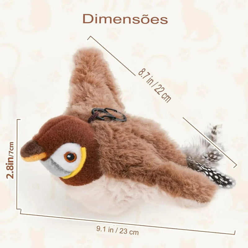Brinquedo de Passarinho (COMPRE 1 LEVE 2) + FRETE GRÁTIS Criança e Adultos Mil e Dois Descontos Marrom 