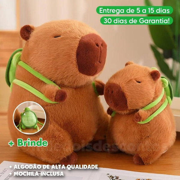 Capivara de Pelúcia - Antialérgico (Algodão 100% PREMIUM) capivara Mil e Dois Descontos 