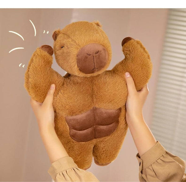 Capivara Marombeira™ Pelúcia (Algodão 100% Antialérgico) capivara marombeira Mil e Dois Descontos 