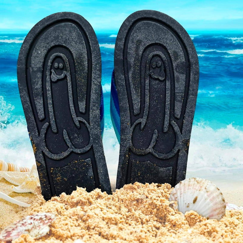 Chinelos de Praia Divertidos e Criativos (Pegada Inesquecível) chinelos Mil e Dois Descontos 