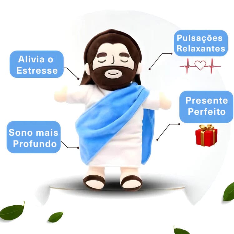 Jesus que Respira - O Pelúcia que Abraça com Fé e Acalma a Alma jesus que respira Mil e Dois Descontos 