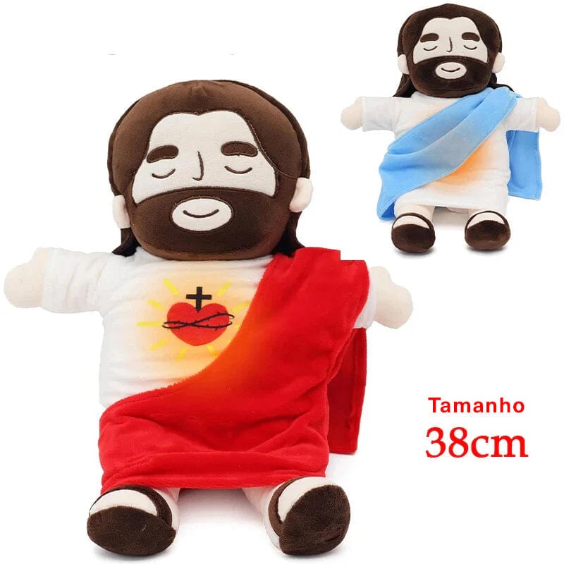 Jesus que Respira - O Pelúcia que Abraça com Fé e Acalma a Alma jesus que respira Mil e Dois Descontos 