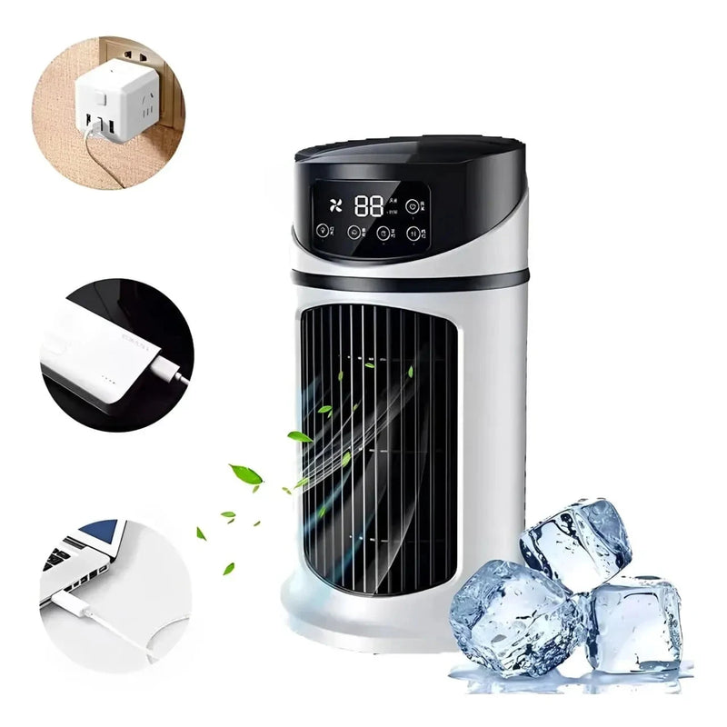Kit 2 JetAir Turbo - Ar Condicionado Portátil Bivolt 4 em 1 - Refrigerador Silencioso Kit 2 JetAir Turbo Mil e Dois Descontos 