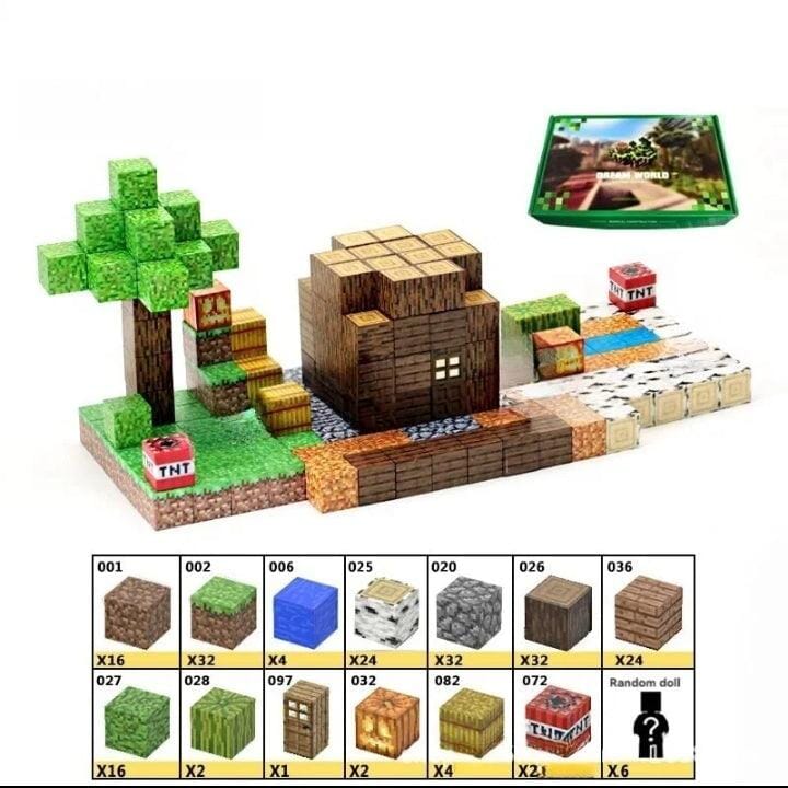 Kit Blocos Magnéticos Minecraft | OFERTA DE LANÇAMENTO minecraft blocos Mil e Dois Descontos 