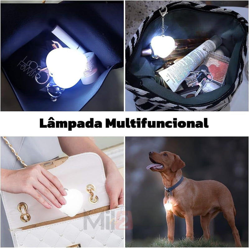 Lâmpada Multifuncional Para Bolsas - HeartGlow® (BLACK FRIDAY) Mil e Dois Descontos 