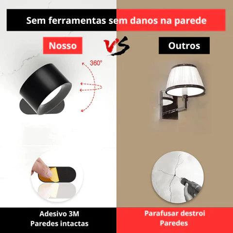 Luminária LED de Parede sem Furo Luminaria Mil e Dois Descontos 