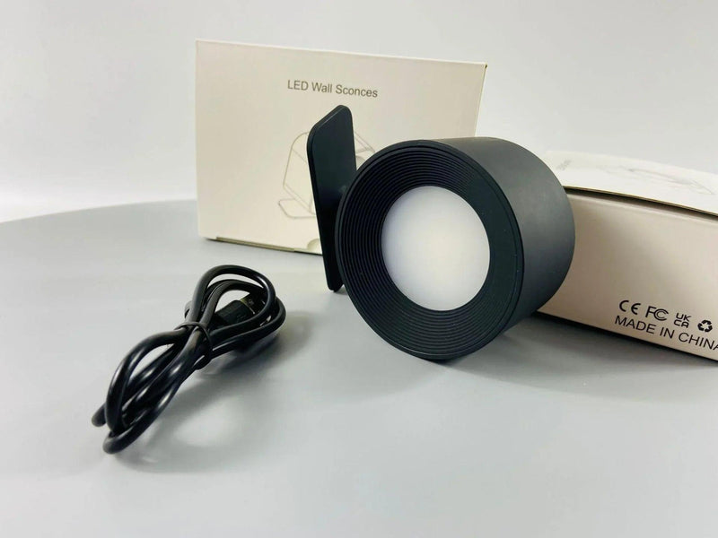 Luminária LED de Parede sem Furo Luminaria Mil e Dois Descontos Preto 1 Peça 