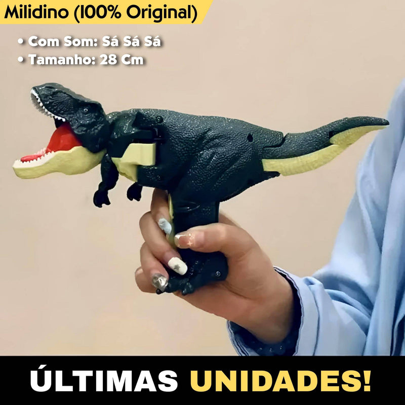 Milidino©: T-Rex com Movimento Realista, Luz e Som (ÚLTIMAS UNIDADES) Milidino Mil e Dois Descontos 