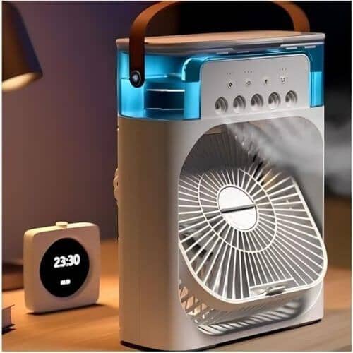 Mini Ar Condicionado e Umidificador Portátil - 3 em 1 mini ar condicionado Mil e Dois Descontos 