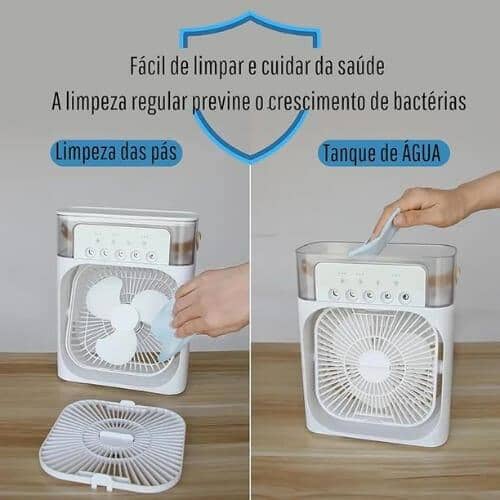 Mini Ar Condicionado e Umidificador Portátil - 3 em 1 mini ar condicionado Mil e Dois Descontos 