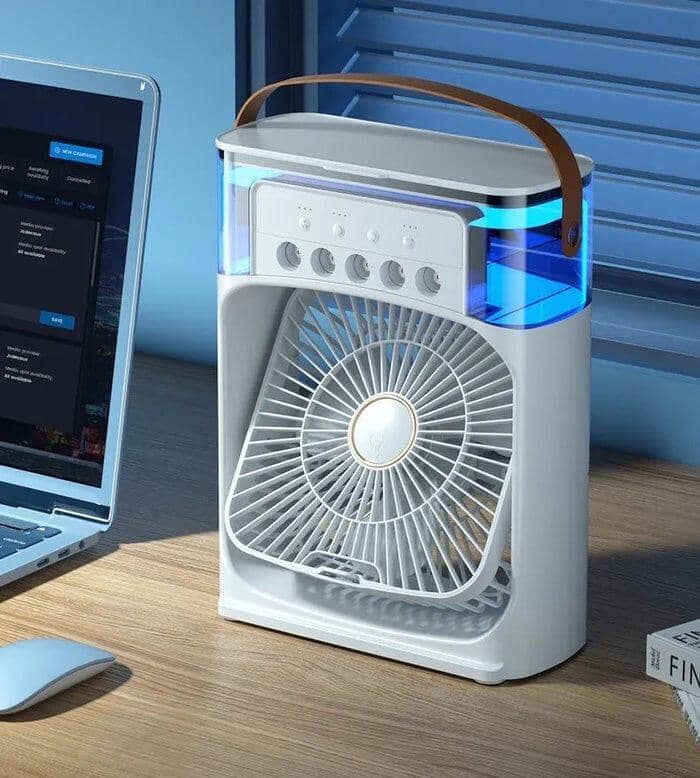 Mini Ar Condicionado e Umidificador Portátil - 3 em 1 mini ar condicionado Mil e Dois Descontos 