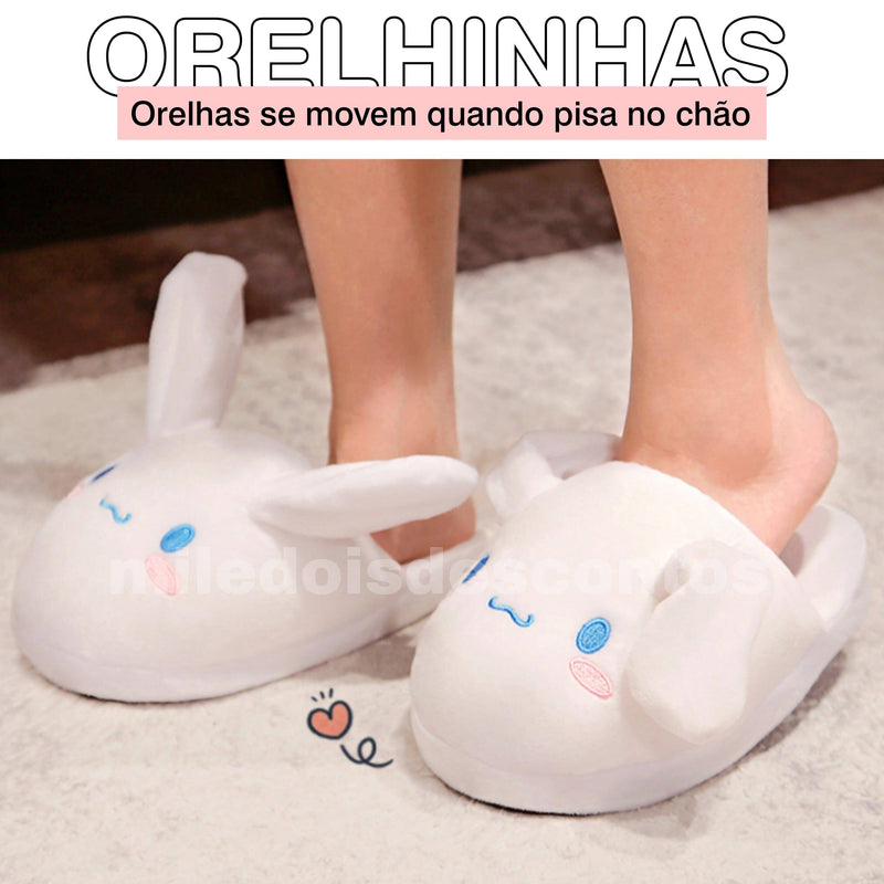 Pantufa de Coelhinho - (Últimas Unidades) Pantufas google Mil e Dois Descontos 
