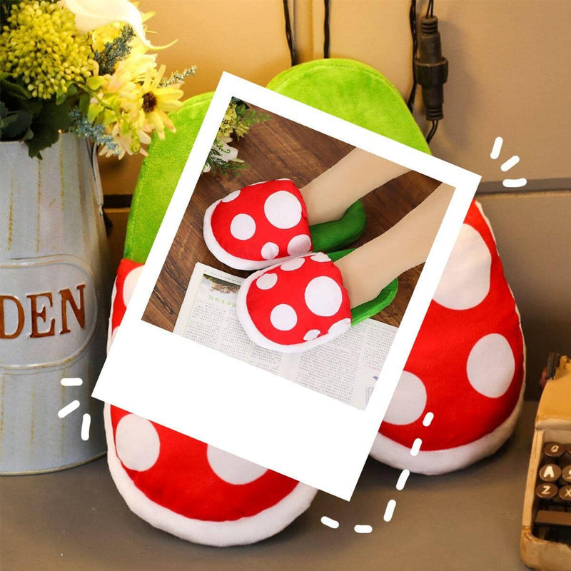 Pantufa Super Mario Plant© + Vaso Pantufa Super Mario World Mil e Dois Descontos 