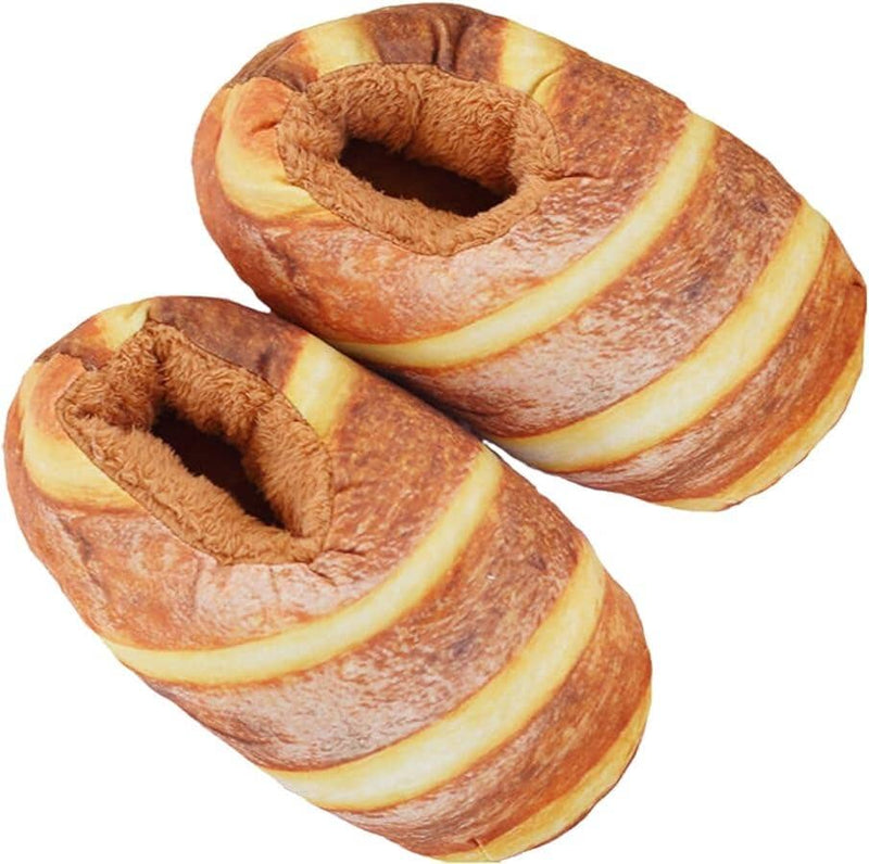 Pantufas Croissant® - Pães de Pelúcia (ESTOQUE LIMITADO) Pantufas google Mil e Dois Descontos 