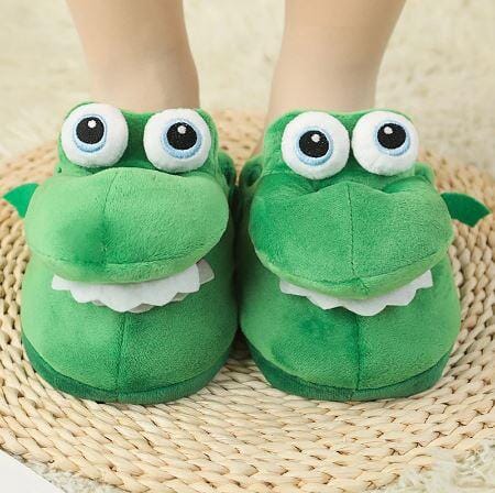 Pantufas de Jacaré que abre a boca (PROMOÇÃO DE INVERNO) Pantufa Jacaré Mil e Dois Descontos 