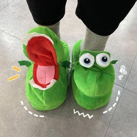 Pantufas de Jacaré que abre a boca (PROMOÇÃO DE INVERNO) Pantufa Jacaré Mil e Dois Descontos 