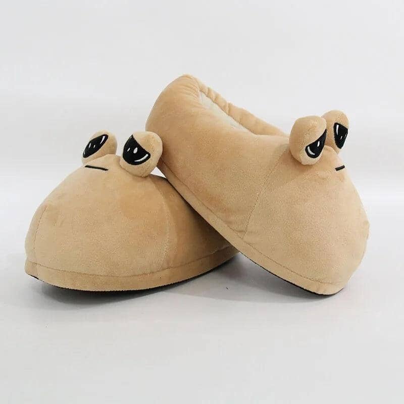 Pantufas Unisex: POU de Pelúcia (ESTOQUE LIMITADO) Pantufas google Mil e Dois Descontos 