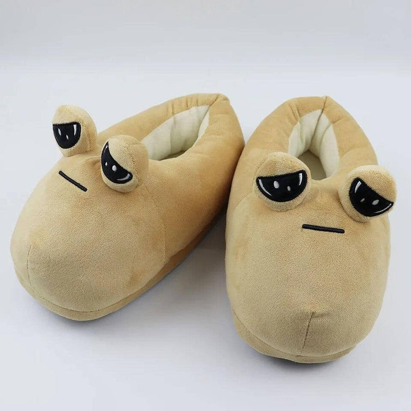 Pantufas Unisex: POU de Pelúcia (ESTOQUE LIMITADO) Pantufas google Mil e Dois Descontos 