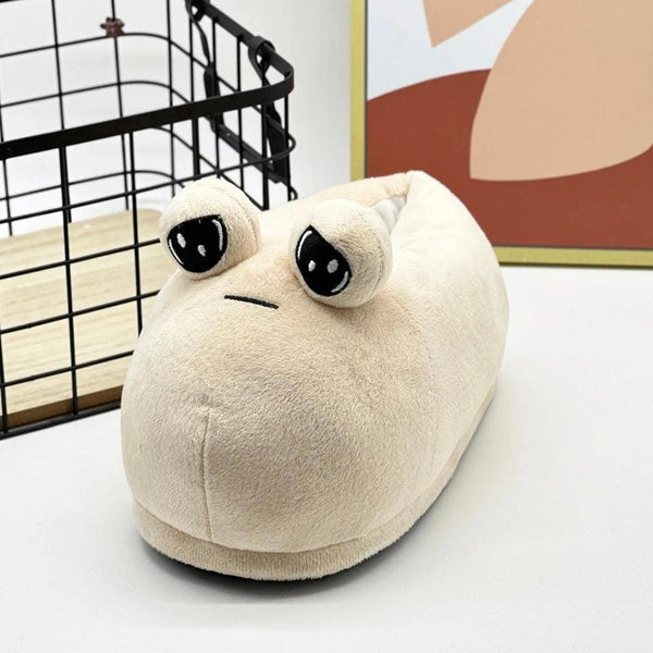 Pantufas Unisex: POU de Pelúcia (ESTOQUE LIMITADO) Pantufas google Mil e Dois Descontos 