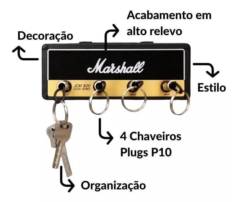 Porta Chaves Amplificador + 4 Chaveiros de BRINDE Chaveiro google Mil e Dois Descontos 