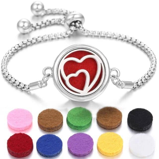 Pulseira Aromaterapia Árvore da Vida Raíz em AÇO INOXIDÁVEL - ANTIALÉRGICO + 10 almofadas de aroma Grátis pulseira de cheiro Mil e Dois Descontos 