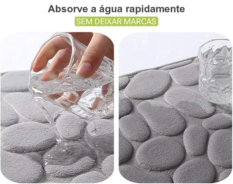 Tapete De Box Banheiro (Absorve a água e não deixa odor) tapete absorvente Mil e Dois Descontos 