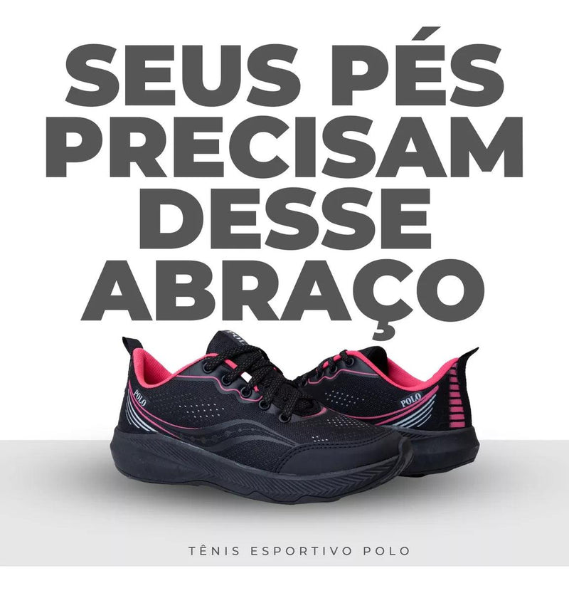 Tênis Feminino Ortopédico Respiravel Rivanna Polo® tenis Mil e Dois Descontos 