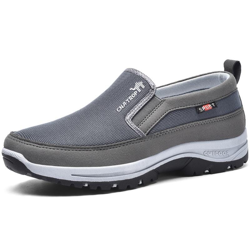 Tênis Mocassim Ortopédico Antiderrapante - ConfortoPlus Tênis Mocassim Ortopédico Antiderrapante - ConfortoPlus Mil e Dois Descontos Cinza 36 